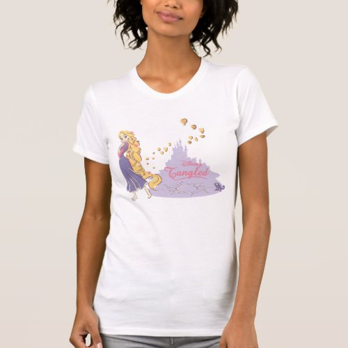 Rapunzel  Pascal in Purple T_Shirt