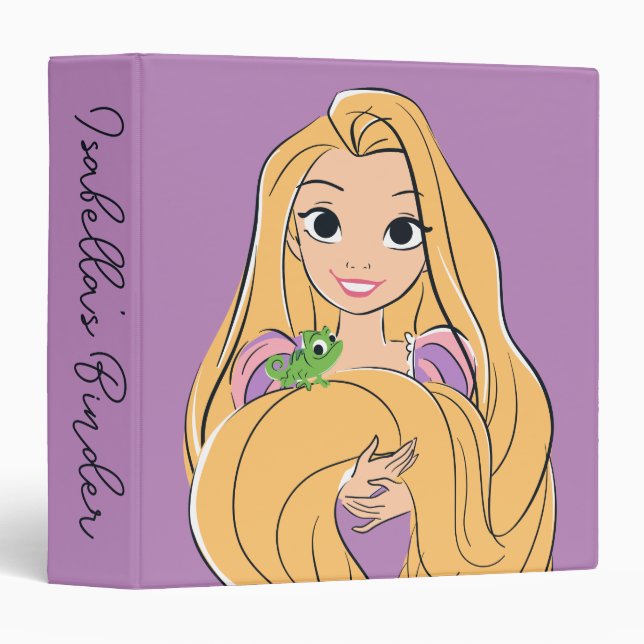 Rapunzel & Pascal Magic Moment 3 Ring Binder (Front/Spine)
