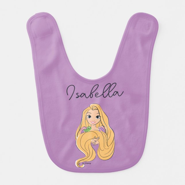 Rapunzel & Pascal Magic Moment Baby Bib (Front)