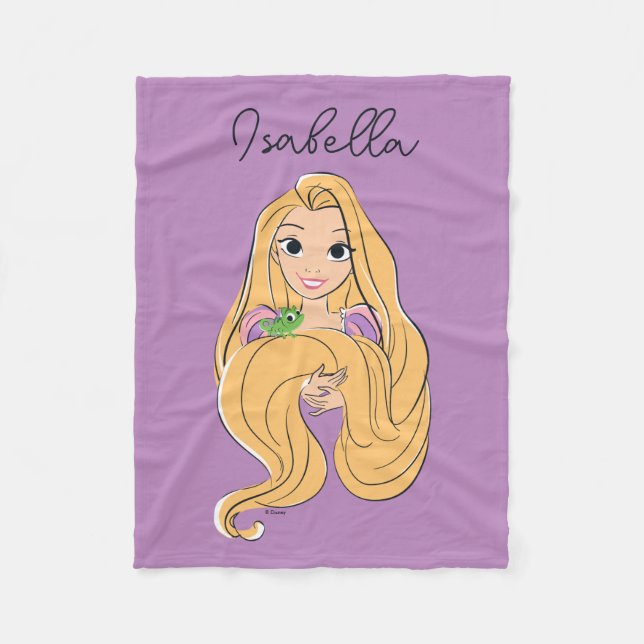 Rapunzel & Pascal Magic Moment Fleece Blanket (Front)