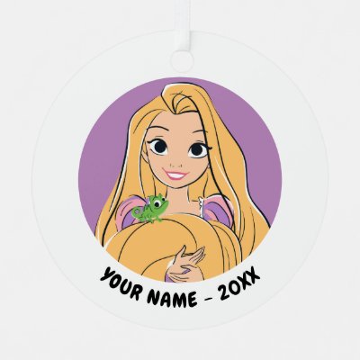 Rapunzel &amp; Pascal Magic Moment Metal Ornament