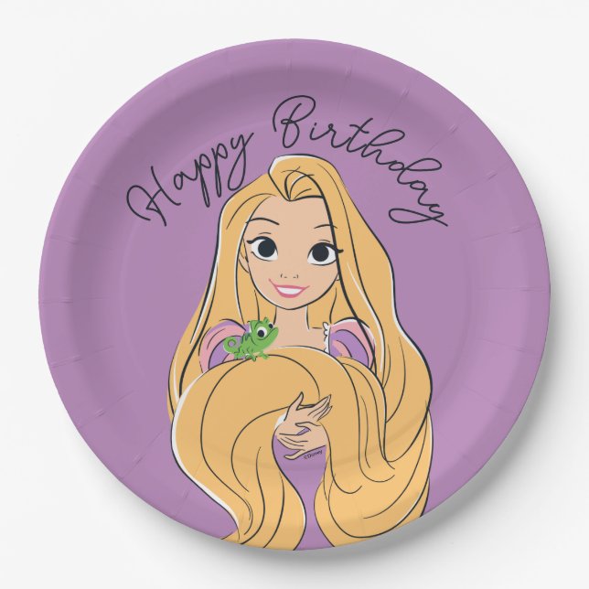 Rapunzel & Pascal Magic Moment Paper Plates (Front)