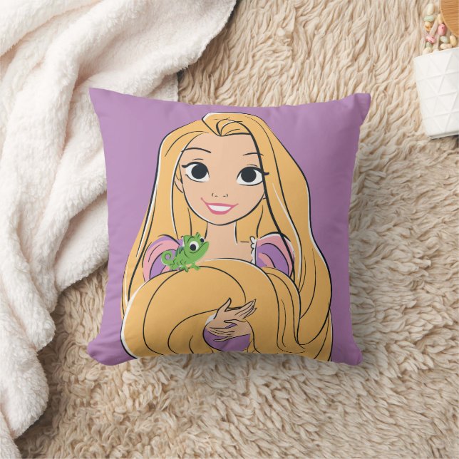 Rapunzel & Pascal Magic Moment Throw Pillow (Blanket)
