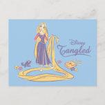 Rapunzel &amp; Pascal Purple Pastels Postcard