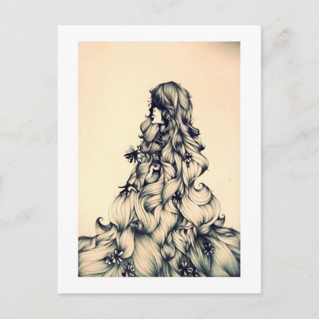 rapunzel postcard (Front)