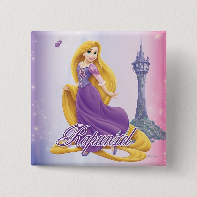 Rapunzel Princess Button (Front)