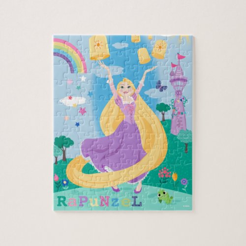 Rapunzel Releasing Lanterns To The Sky Jigsaw Puzzle