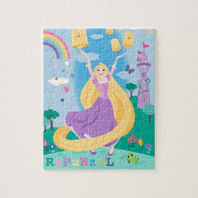 Rapunzel Releasing Lanterns To The Sky Jigsaw Puzzle (Vertical)