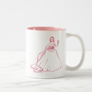 Rapunzel Sketch Two-Tone Coffee Mug