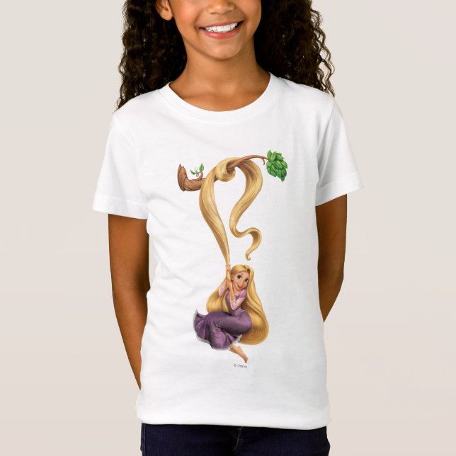 Rapunzel Swinging from Branch 2 T-Shirt (Front)