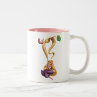 Rapunzel Swinging from Branch 2 Two-Tone Coffee Mug