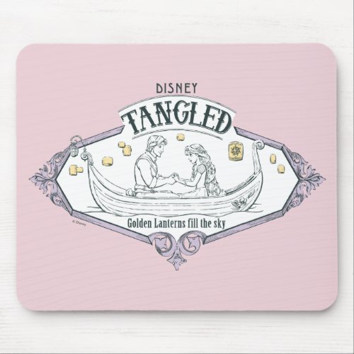 Rapunzel  Tangled Golden Lanterns Fill the Sky Mouse Pad