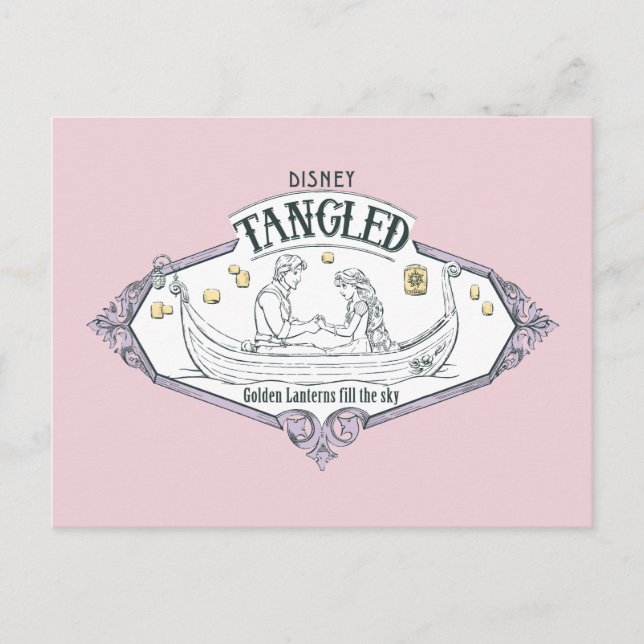 Rapunzel | Tangled Golden Lanterns Fill the Sky Postcard (Front)