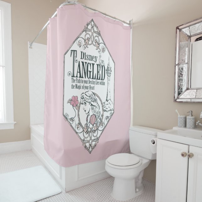 Rapunzel | Tangled - The Path to Your Destiny Shower Curtain (In Situ)
