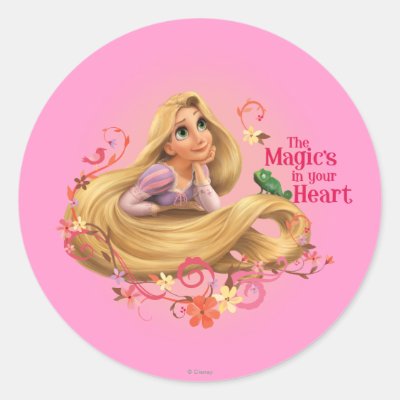 Rapunzel - The Magic's in your Heart Classic Round Sticker