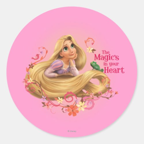 Rapunzel - The Magic's in your Heart Classic Round Sticker