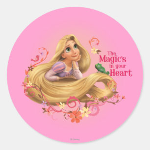 Rapunzel - The Magic's in your Heart Classic Round Sticker