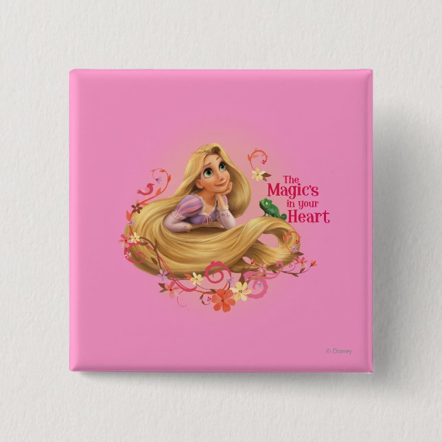 Rapunzel - The Magic's in your Heart Pinback Button (Front)