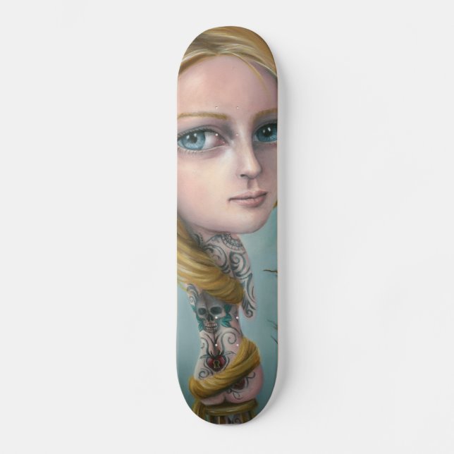 Rapunzel the Tattoo Girl Skateboard Deck (Front)