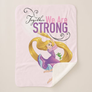Rapunzel Together We Are Strong Sherpa Blanket