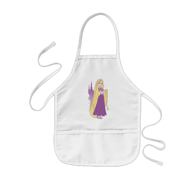 Rapunzel & Tower Graphic Kids' Apron (Front)