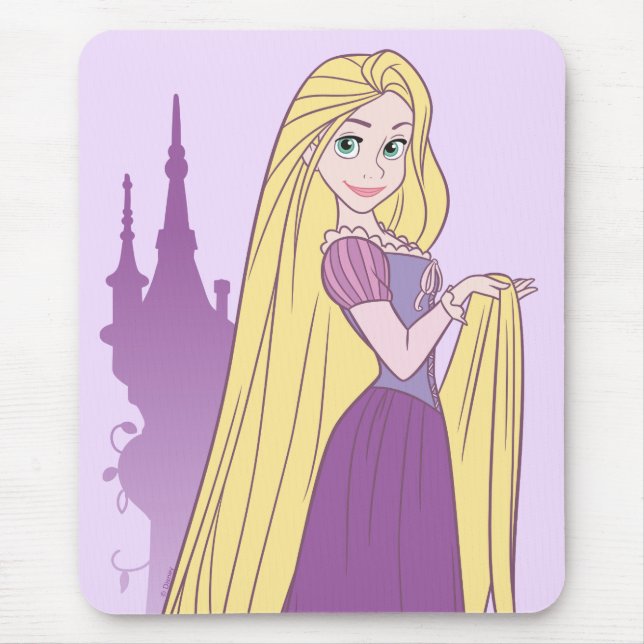 Rapunzel & Tower Graphic Mouse Pad (Front)