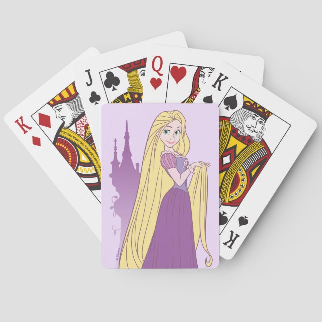 Rapunzel & Tower Graphic Playing Cards (Back)