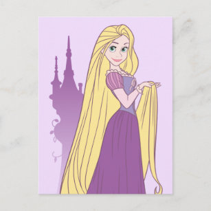 Rapunzel & Tower Graphic Postcard