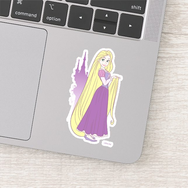 Rapunzel & Tower Graphic Sticker (Detail)