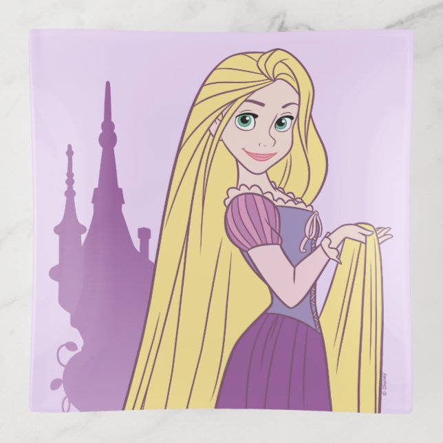 Rapunzel & Tower Graphic Trinket Tray (Front)