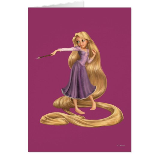 Rapunzel with Paintbrush 2 Cards (Front)