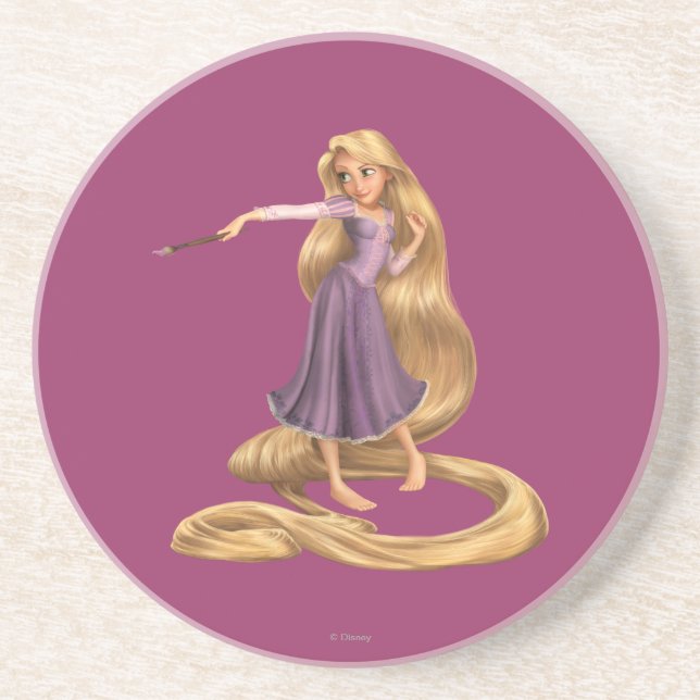 Rapunzel with Paintbrush 2 Coaster (Front)