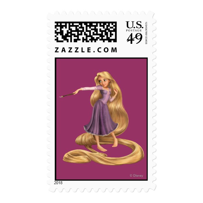 Rapunzel with Paintbrush 2 Stamp