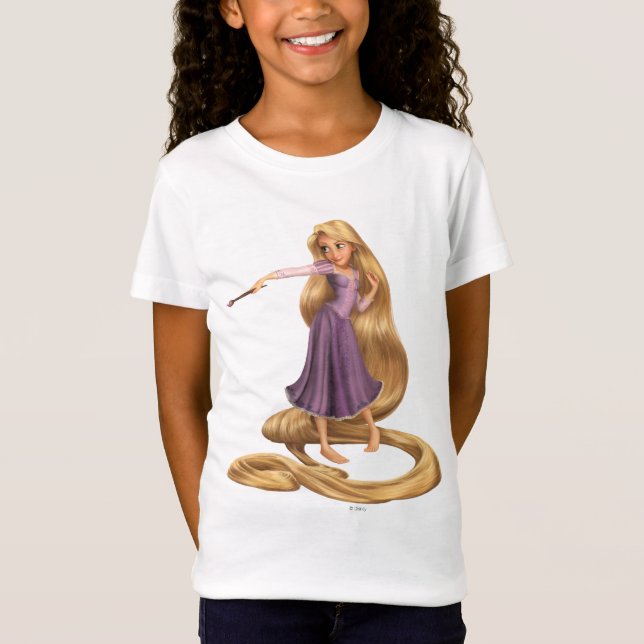 Rapunzel with Paintbrush 2 T-Shirt (Front)