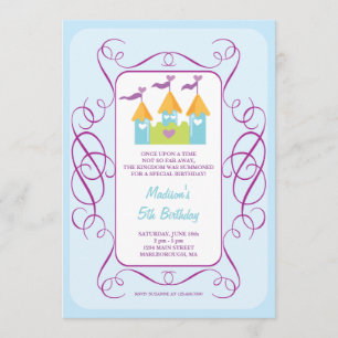 Rapunzel's Castle Birthday Invitation