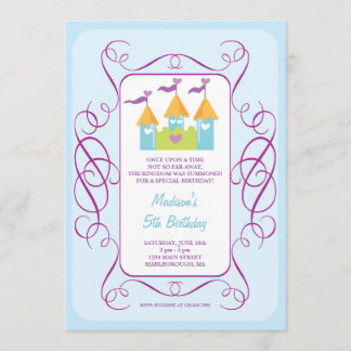 Rapunzel's Castle Birthday Invitation