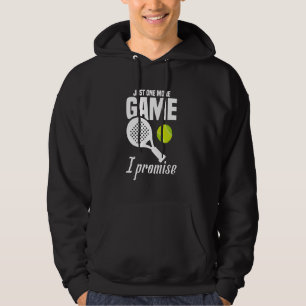 Raquet Ball Lover One Game Tournament Player Padel Hoodie