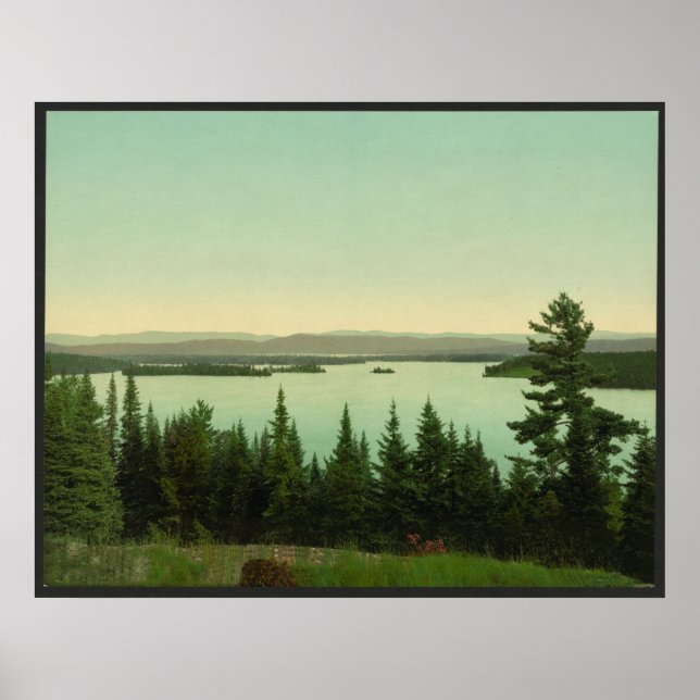 Raquette Lake from the Crags Poster (Front)