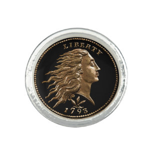 Rare 1793 U.S. Penny Photo Ring