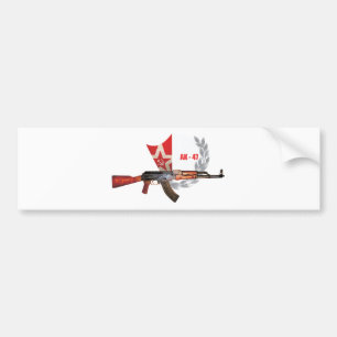 RARE AK-47 ARMY KALASHNIKOV GUN MILITARY BUMPER STICKER