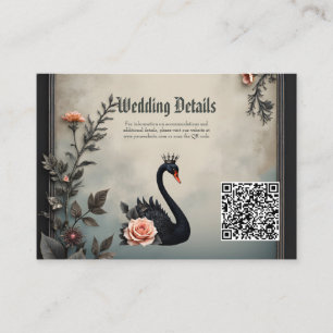 Rare as a black swan, timeless as true love.  enclosure card