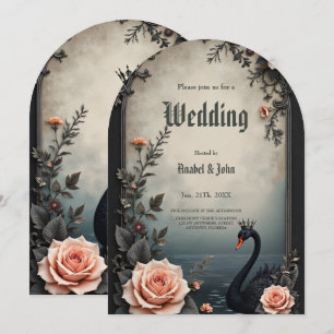 Rare as a black swan, timeless as true love.  invitation