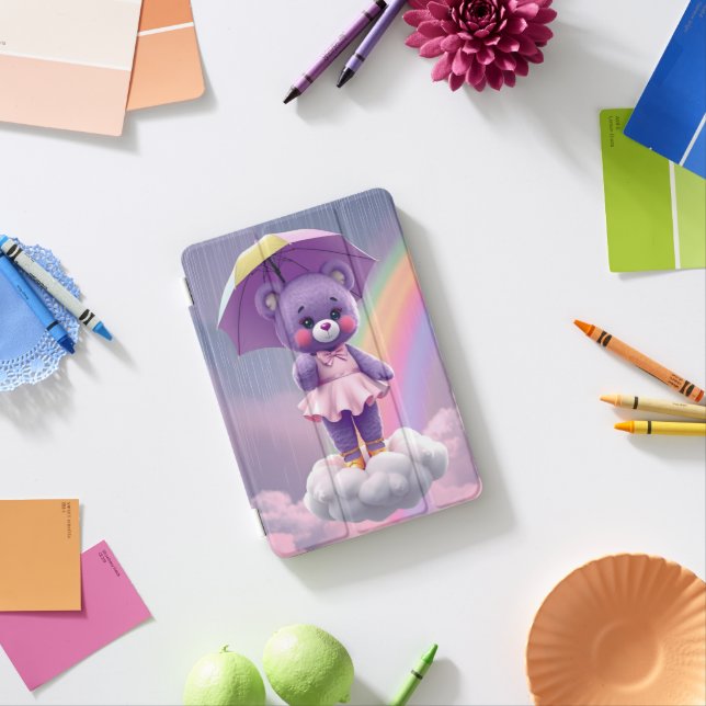 Rare Bear ~ Purple iPad Mini Cover (In Situ)