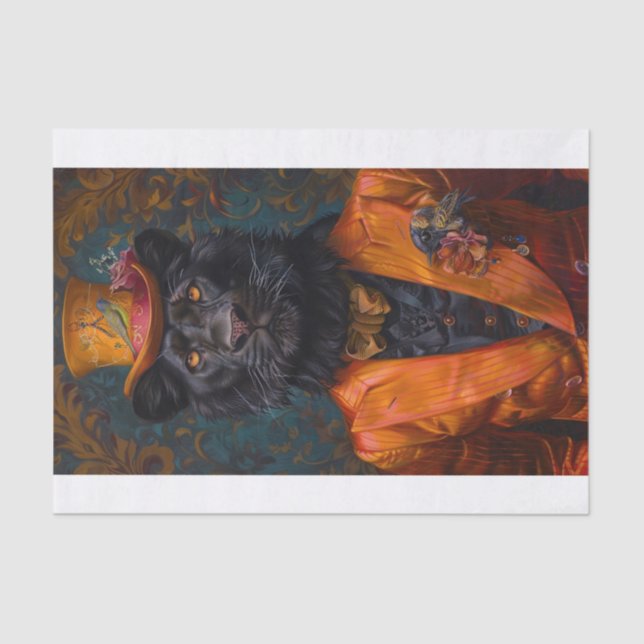 Rare Black Lion10 Tissue Paper (Front)