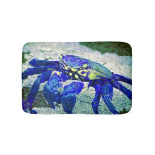 Rare Blue Crab Bathroom Mat