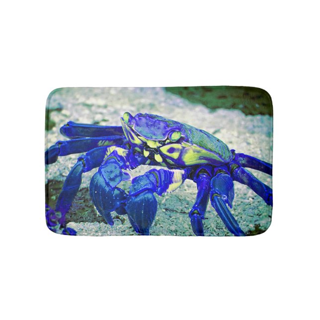 Rare Blue Crab Bathroom Mat (Front)
