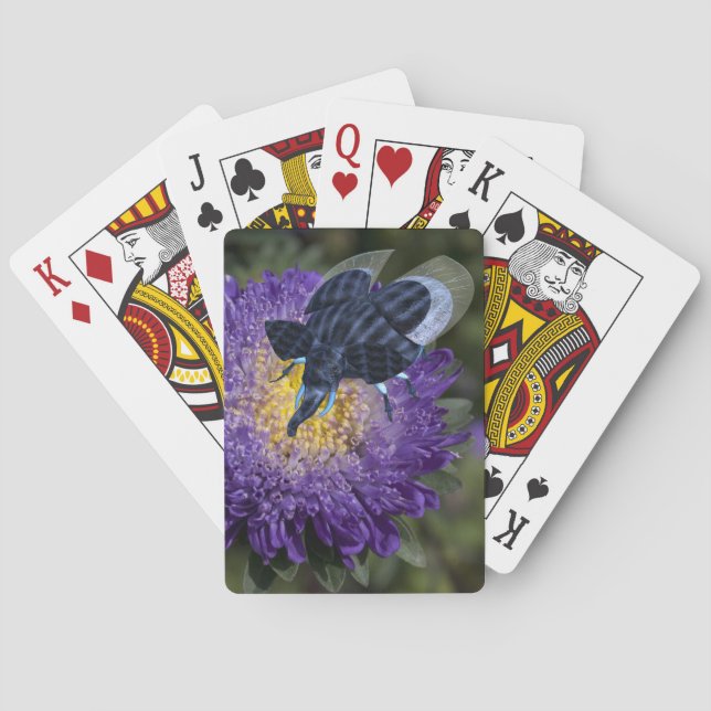 Rare Blue Elephant Bug Poker Cards (Back)