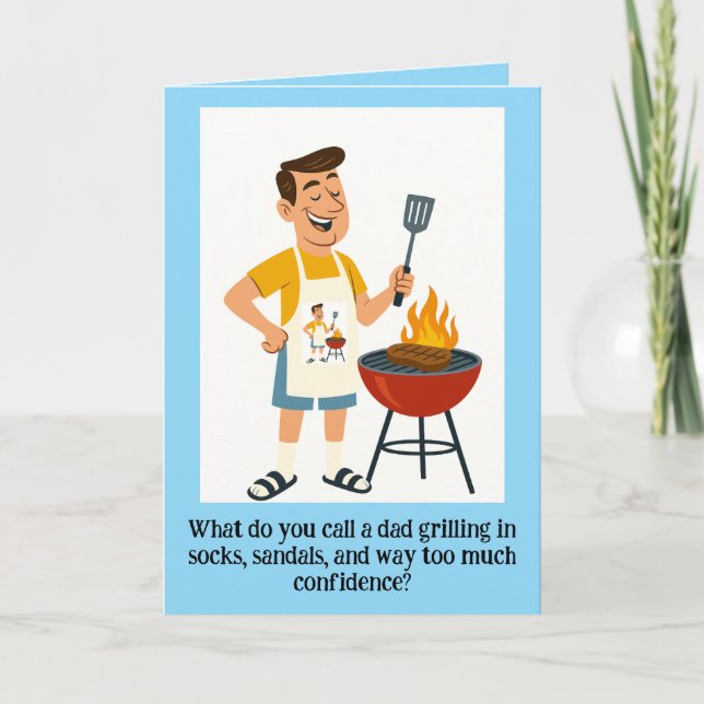 🔥 "Rare Breed, Well Done" Greeting Card (Front)