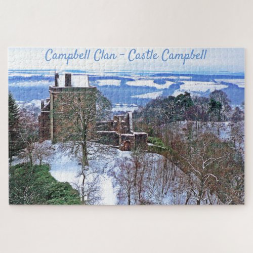 Rare Campbell Clans Castle In Snow Puzzle