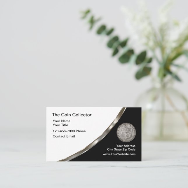 rare business cards Rare Coin Dealer Numismatic Business Card